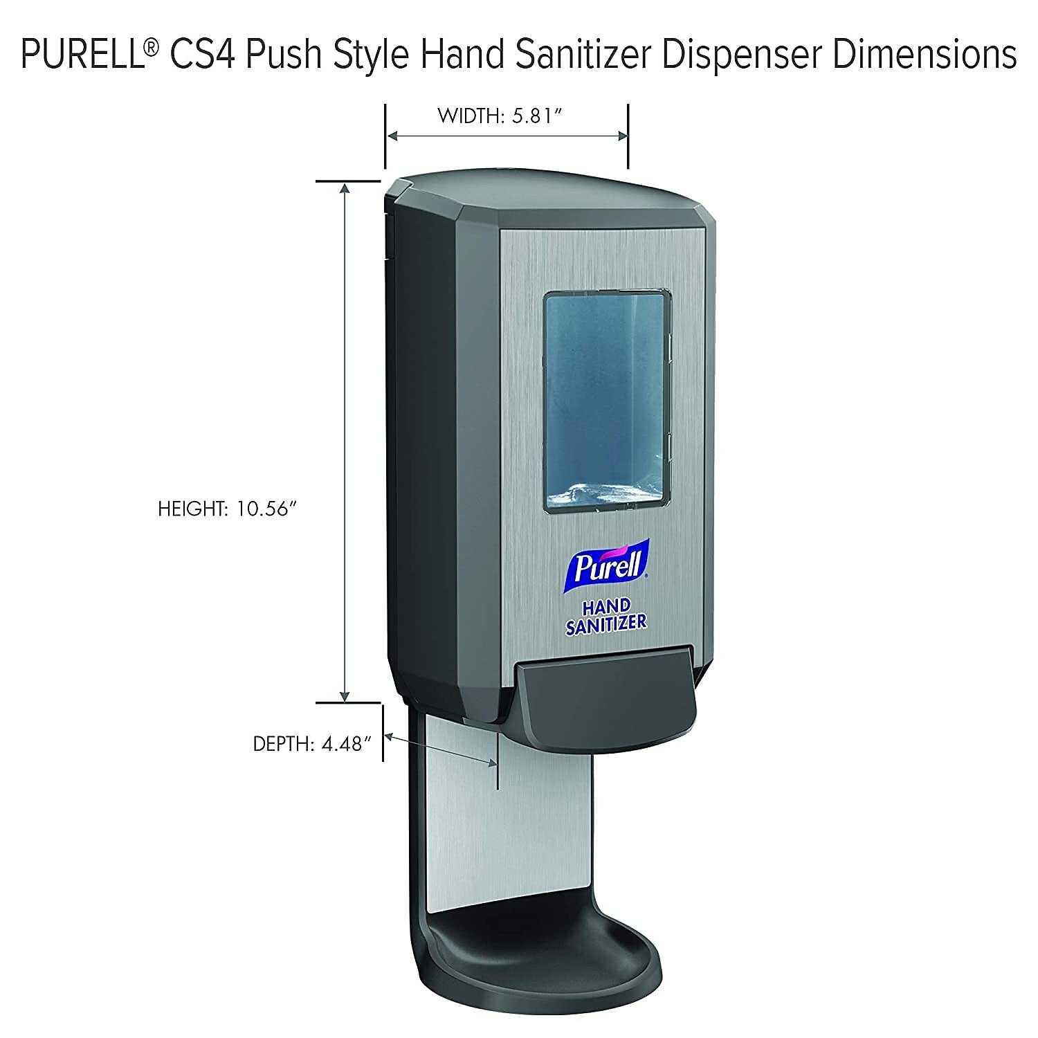PURELL CS 4 Wall Mounted Hand Sanitizer Dispenser, Graphite