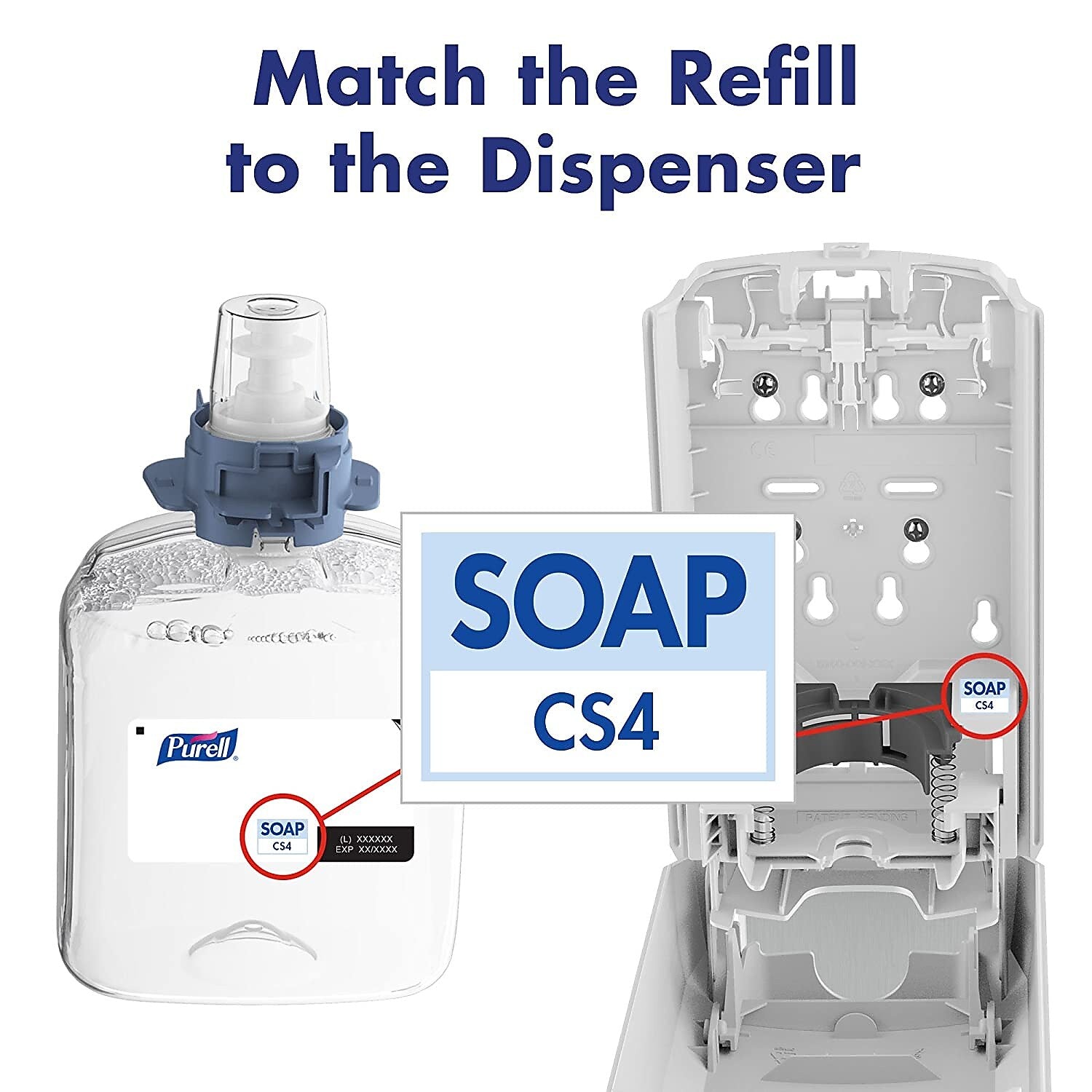 PURELL CS 4 Wall Mounted Hand Soap Dispenser, White