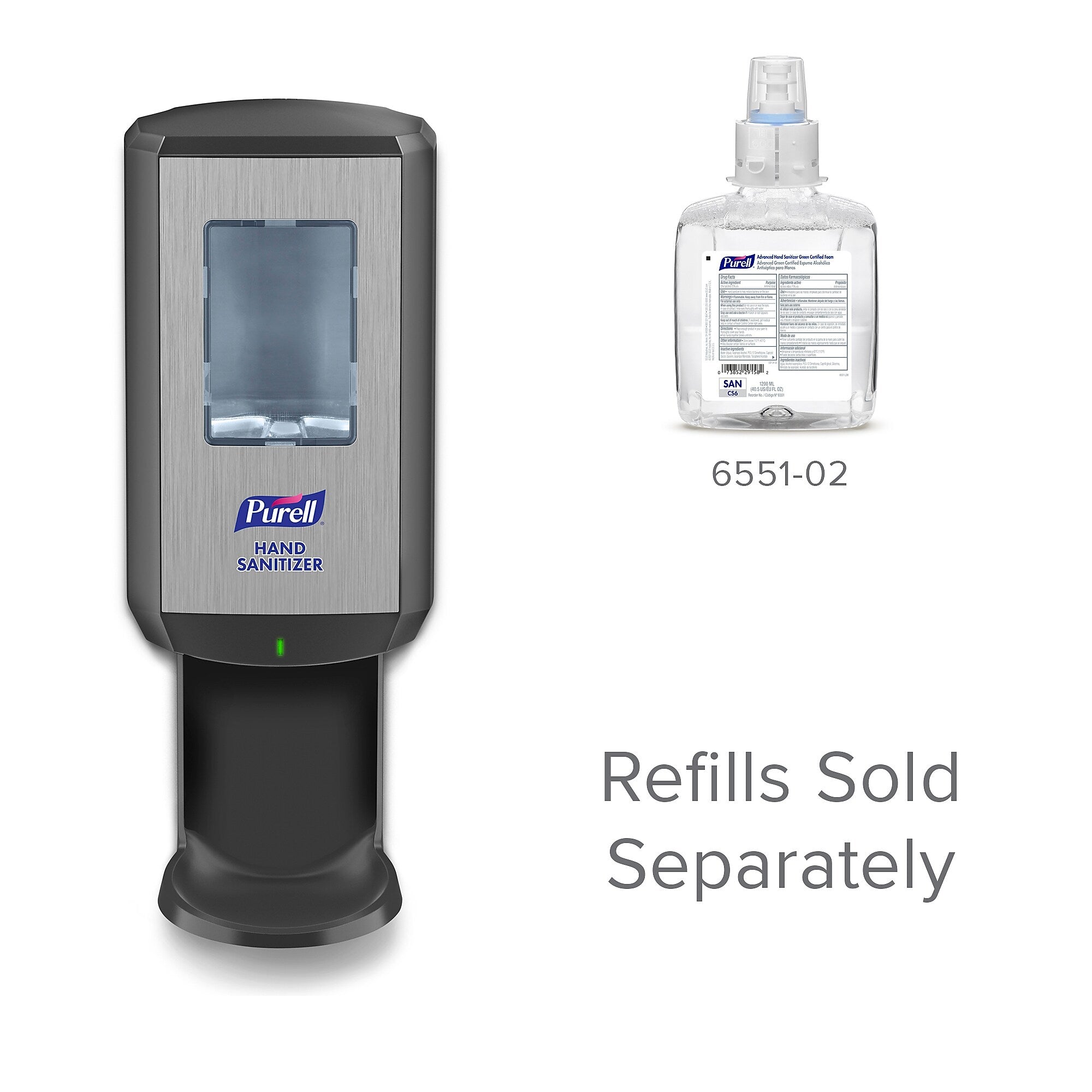 PURELL CS 6 Automatic Wall Mounted Hand Sanitizer Dispenser, Graphite