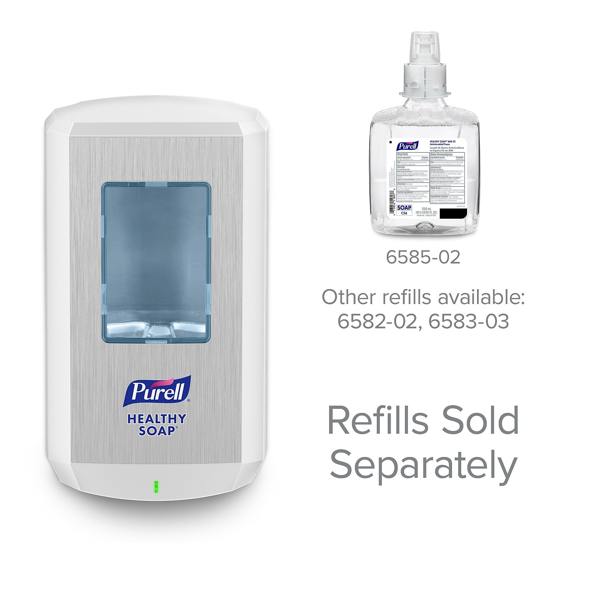 PURELL CS 6 Automatic Wall Mounted Hand Soap Dispenser, White