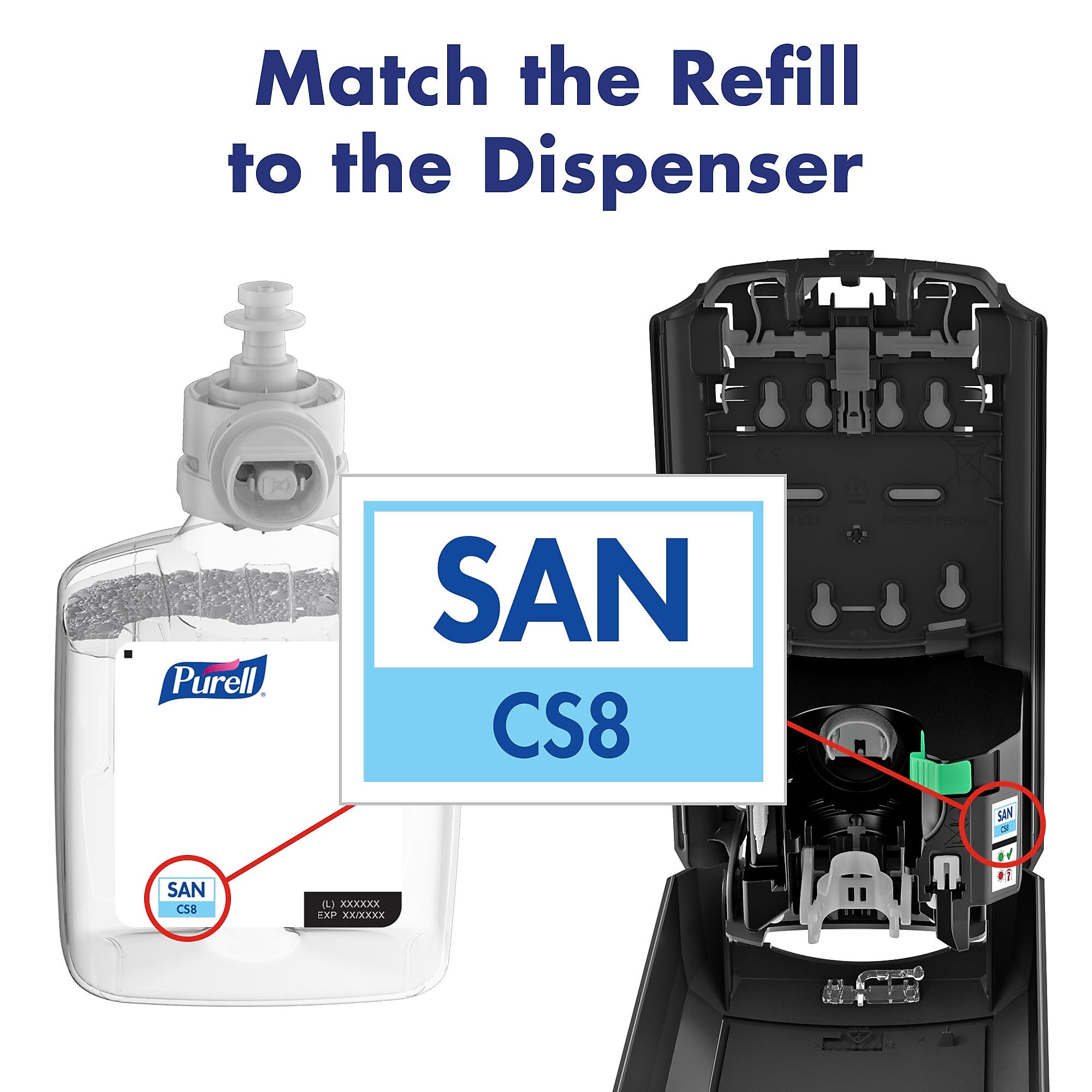 PURELL CS 8 Automatic Wall Mounted Hand Sanitizer Dispenser Graphite