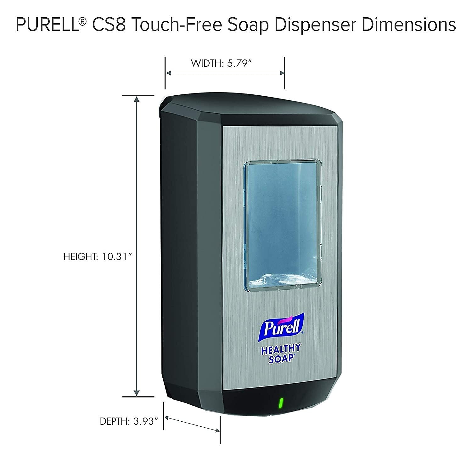 PURELL CS 8 Automatic Wall Mounted Hand Soap Dispenser, Graphite