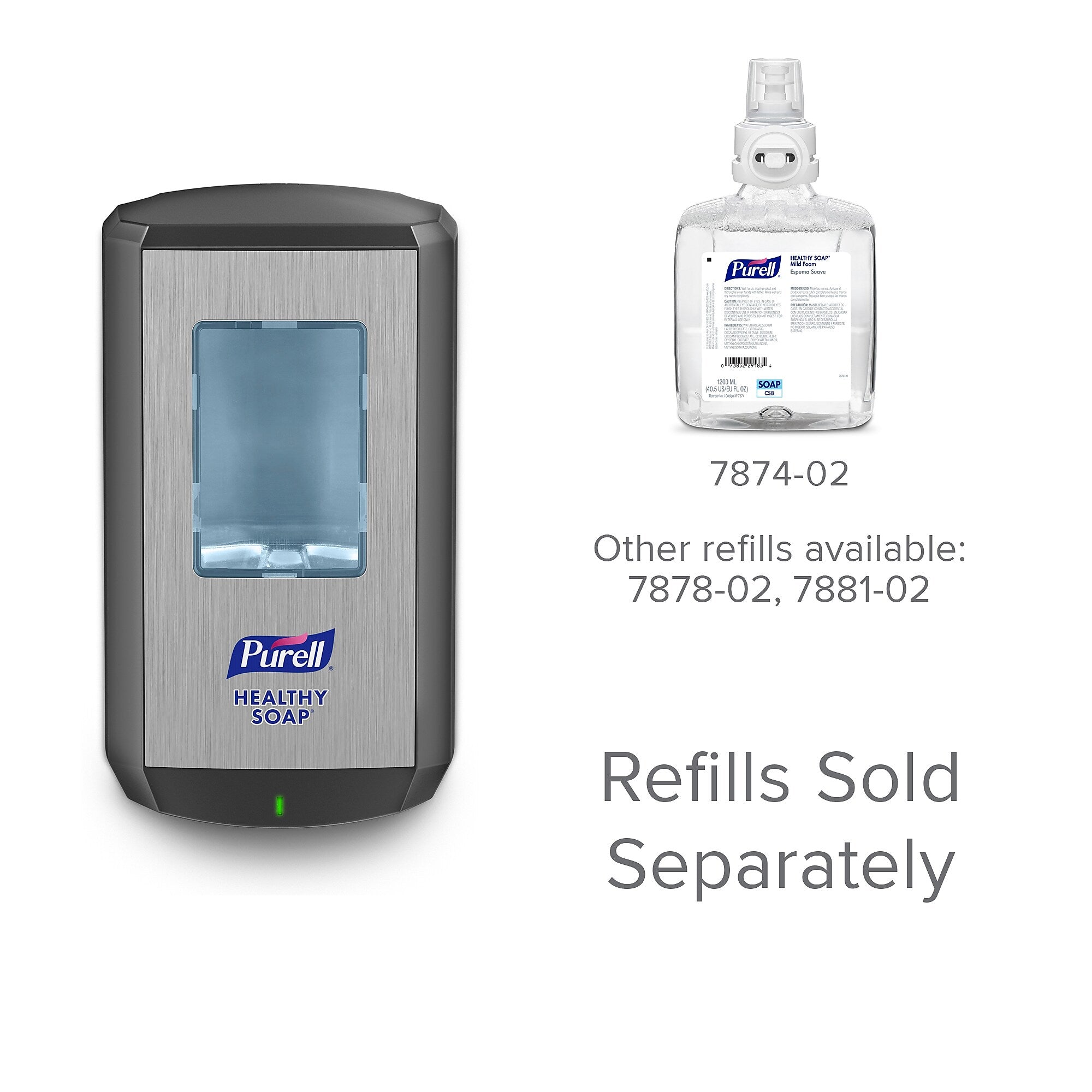 PURELL CS 8 Automatic Wall Mounted Hand Soap Dispenser, Graphite