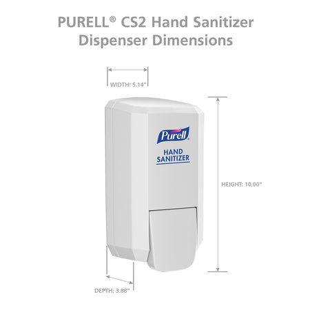 PURELL CS Wall Mounted Hand Sanitizer Dispenser, White