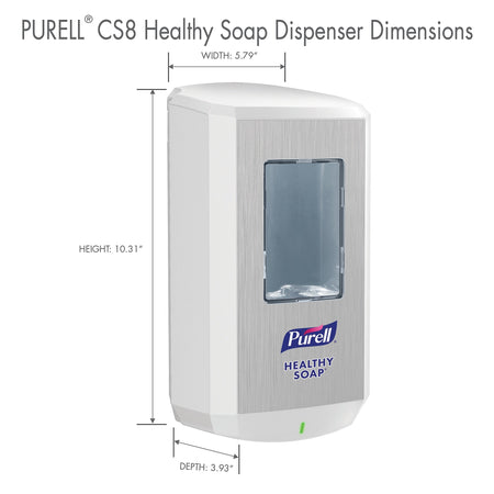 PURELL CS8 Automatic Wall Mounted Hand Soap Dispenser, White