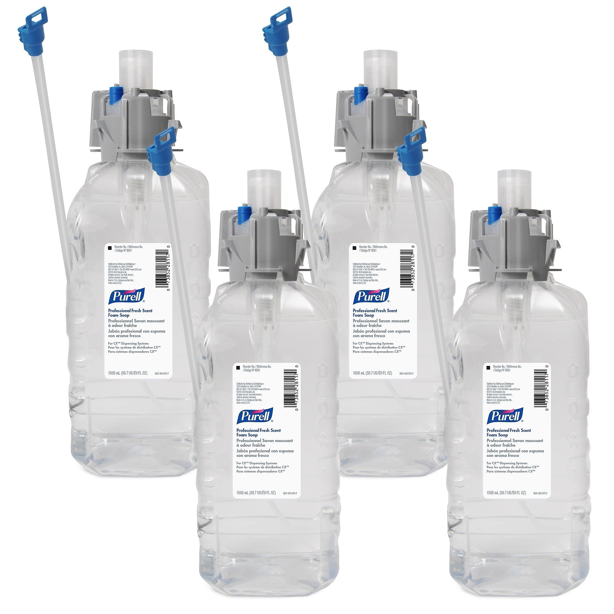 PURELL CX Foaming Hand Soap Refill for CX Dispenser, Fresh Scent, 4/Carton