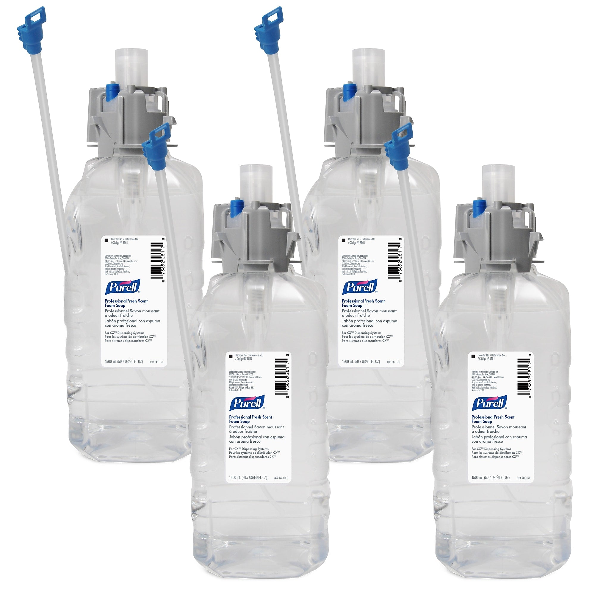 PURELL CX Foaming Hand Soap Refill for CX Dispenser, Fresh Scent, 4/Carton