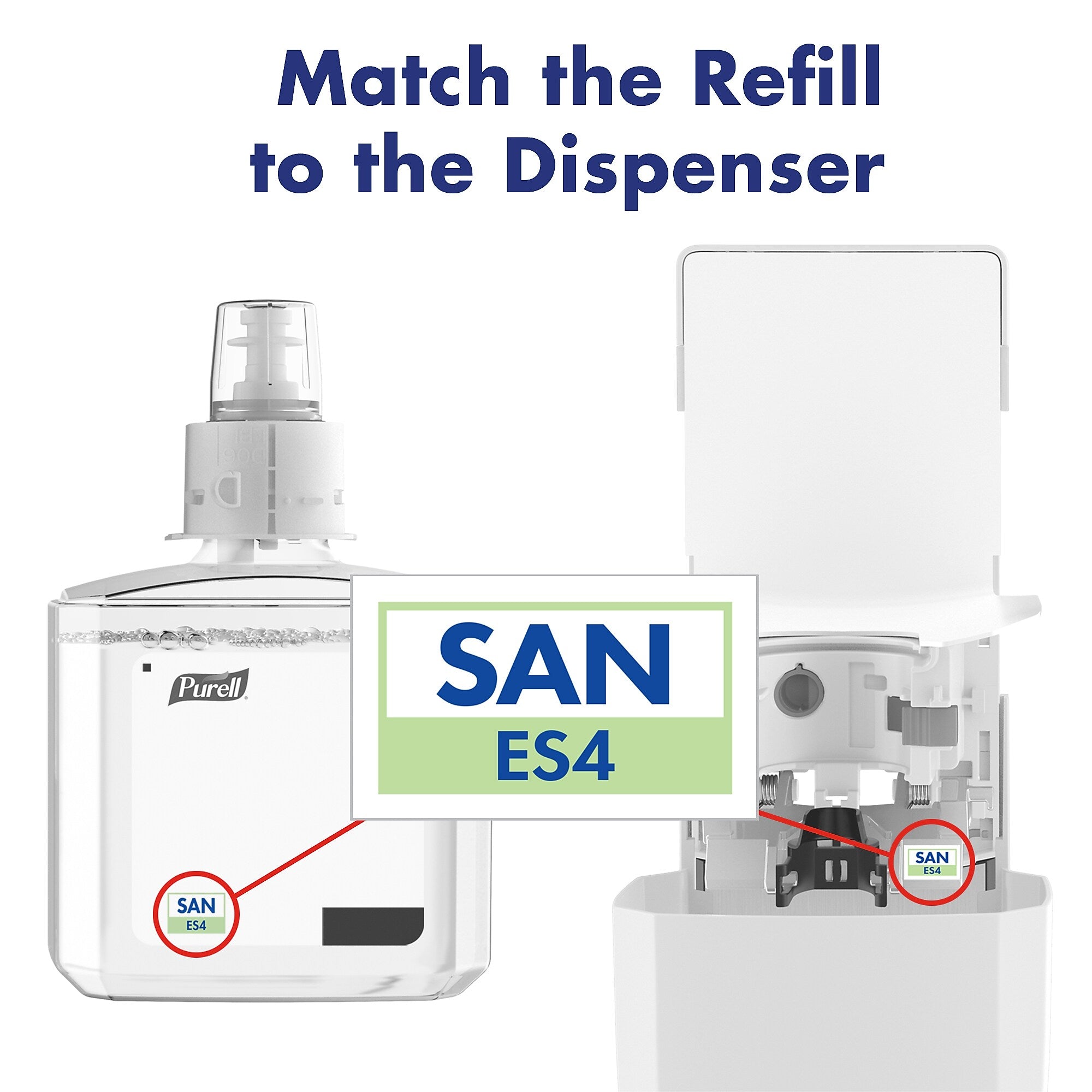 PURELL ES 4 Wall Mounted Hand Sanitizer Dispenser, White