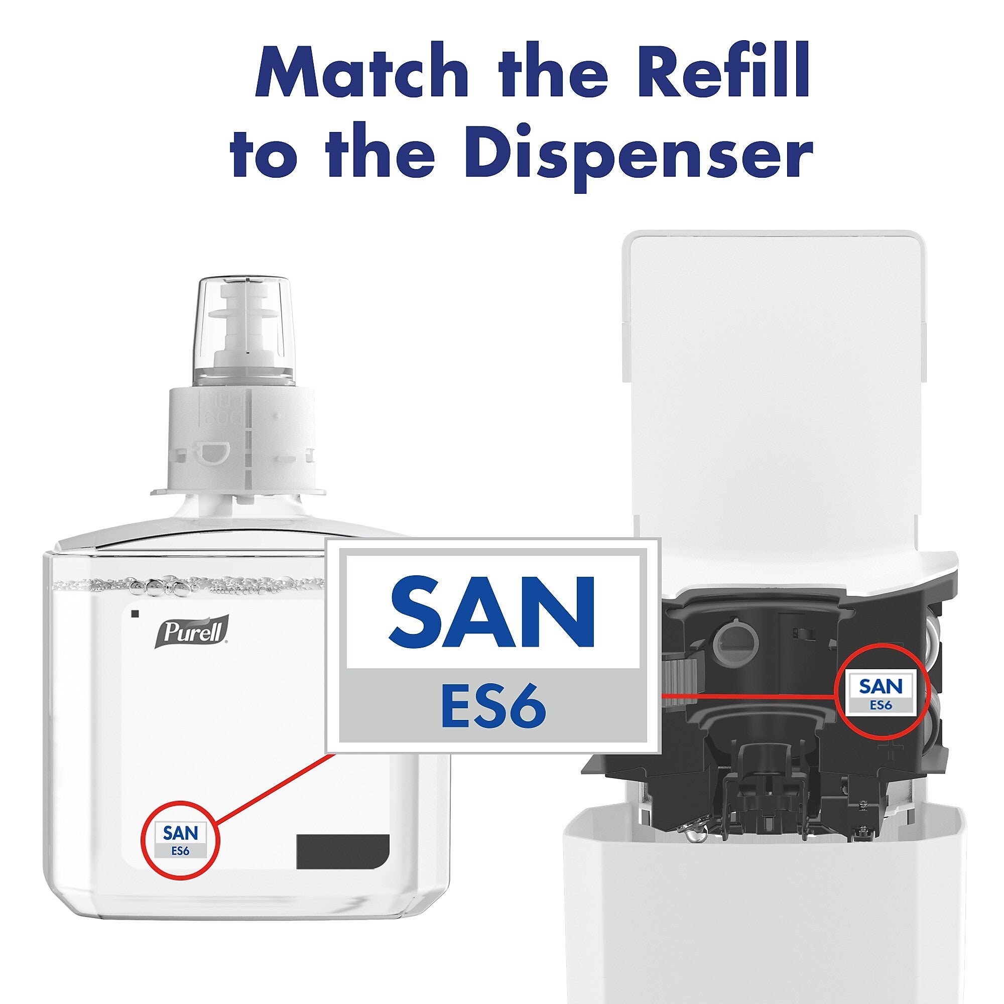 PURELL ES 6 Automatic Wall Mounted Hand Sanitizer Dispenser, White