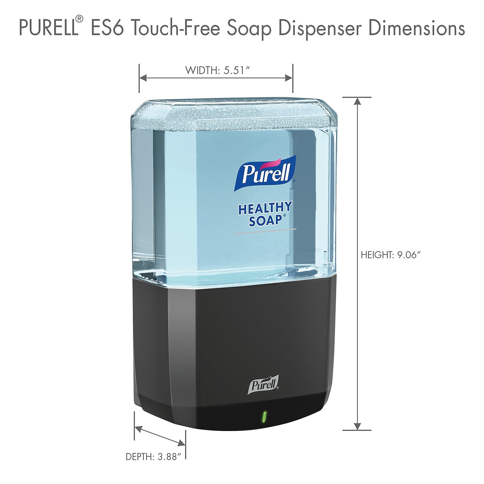 PURELL ES 6 Automatic Wall Mounted Hand Soap Dispenser, Graphite