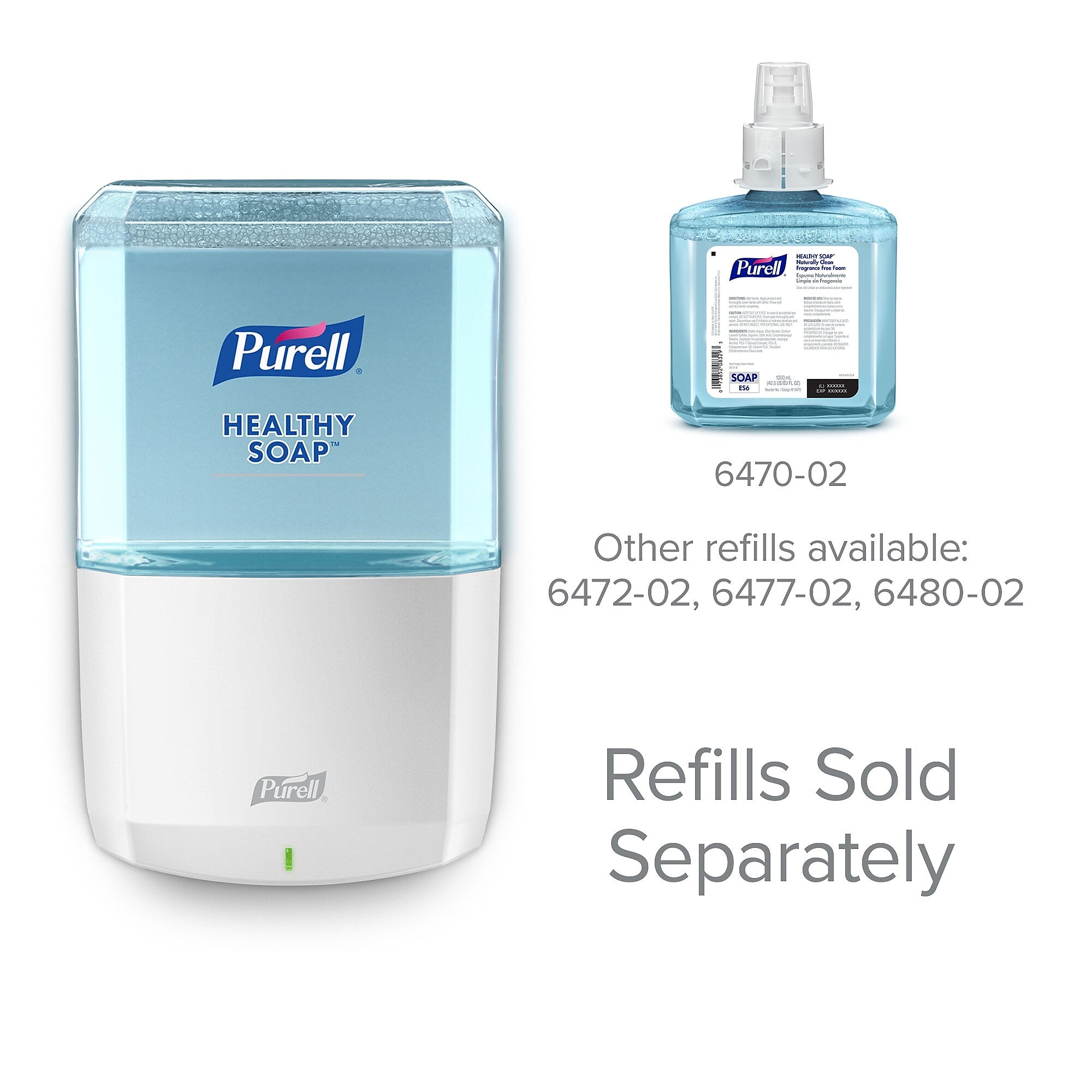 PURELL ES 6 Automatic Wall Mounted Hand Soap Dispenser, White