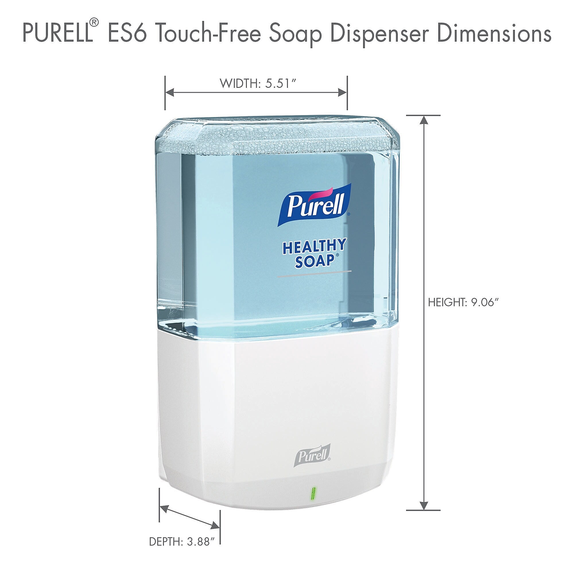 PURELL ES 6 Automatic Wall Mounted Hand Soap Dispenser, White