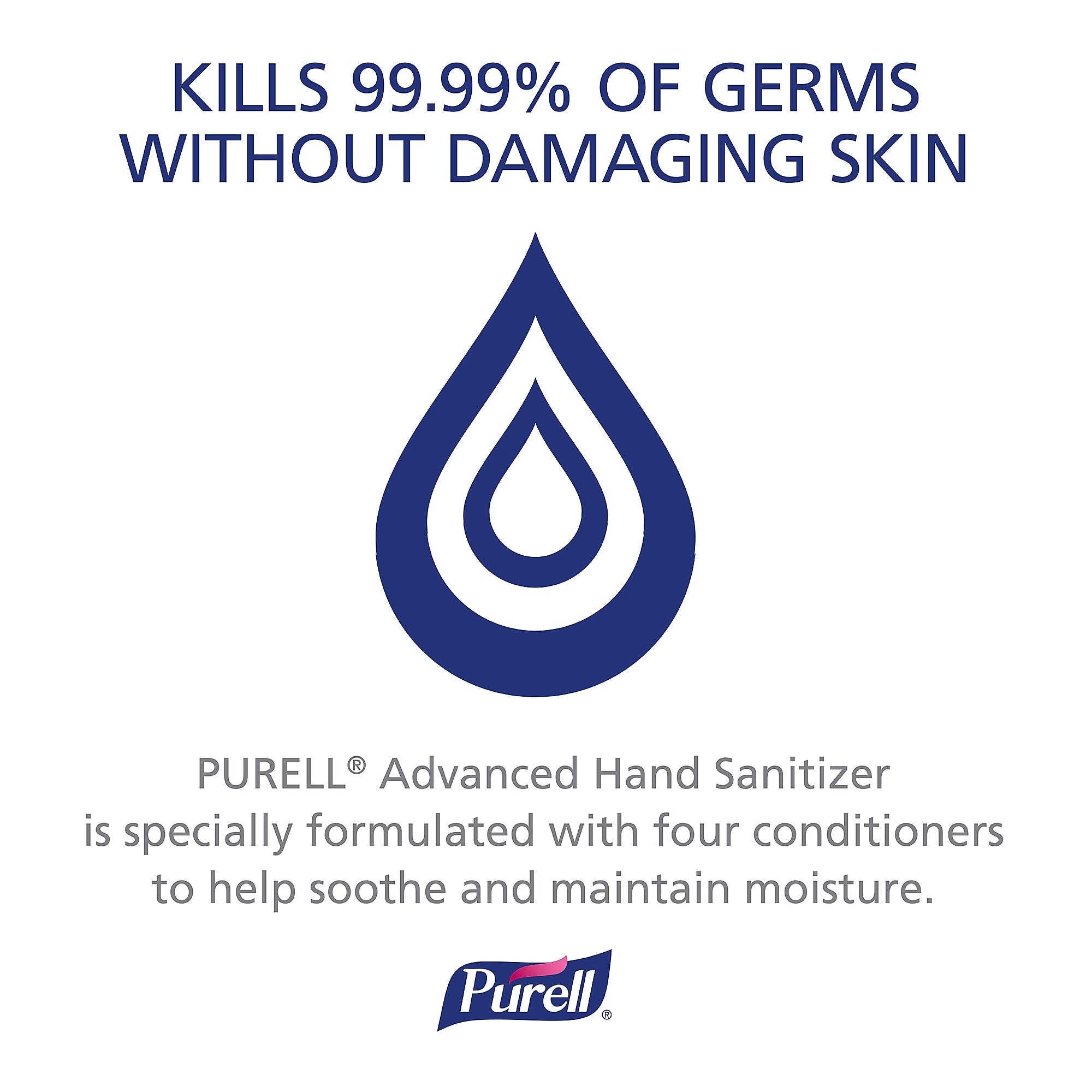 PURELL ES1 Dispenser Starter Kit, Push-Style Hand Sanitizer Dispenser, 450 mL Gel Refill Included, Graphite