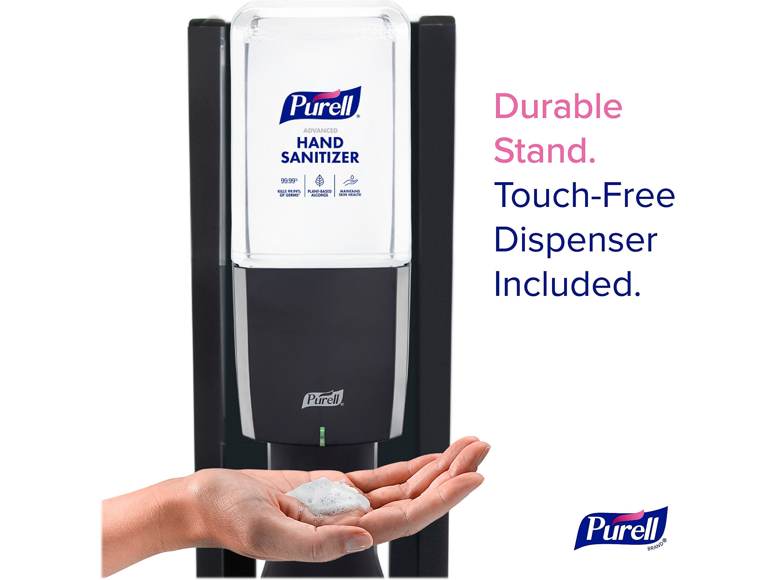PURELL ES10 Automatic Floor Stand Hand Sanitizer Dispenser, Graphite