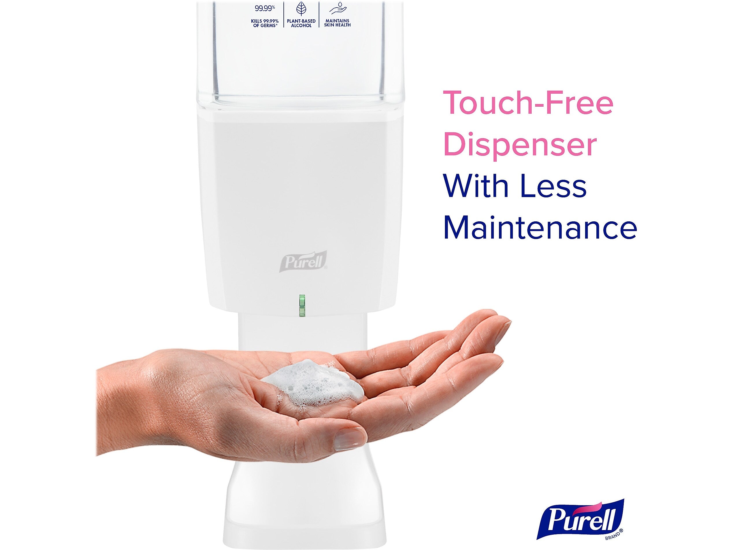 PURELL ES10 Automatic Wall-Mounted Hand Sanitizer Dispenser, White