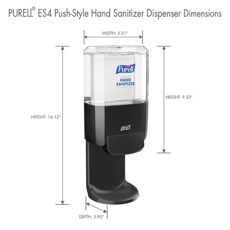 PURELL ES4 Wall Mounted Hand Sanitizer Dispenser, Graphite