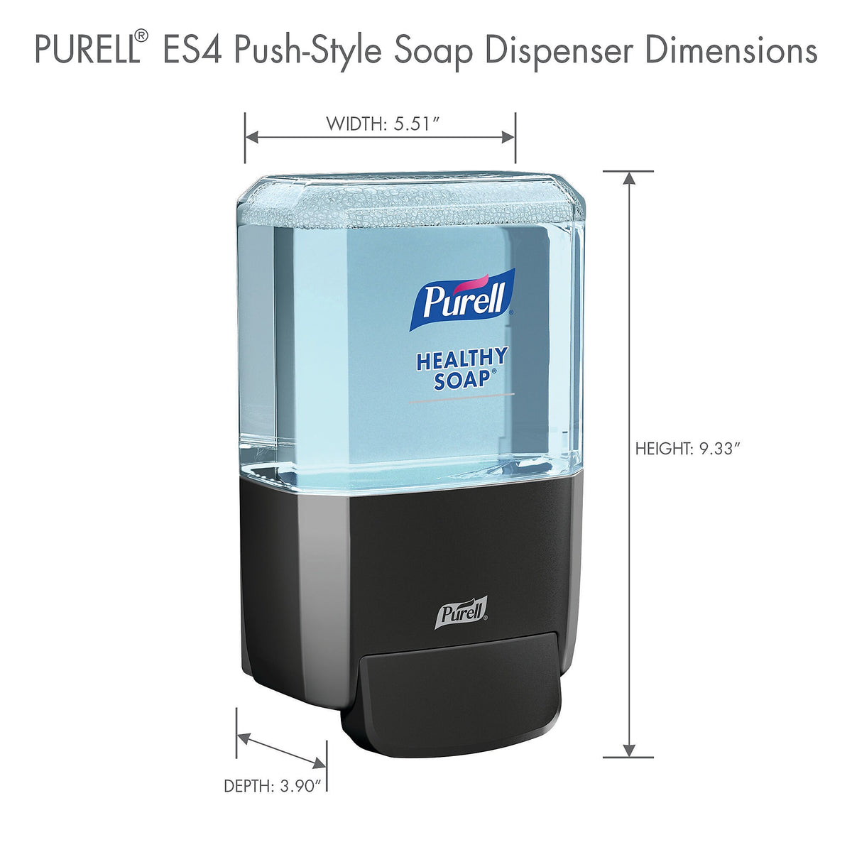 PURELL ES4 Wall Mounted Hand Soap Dispenser, Graphite