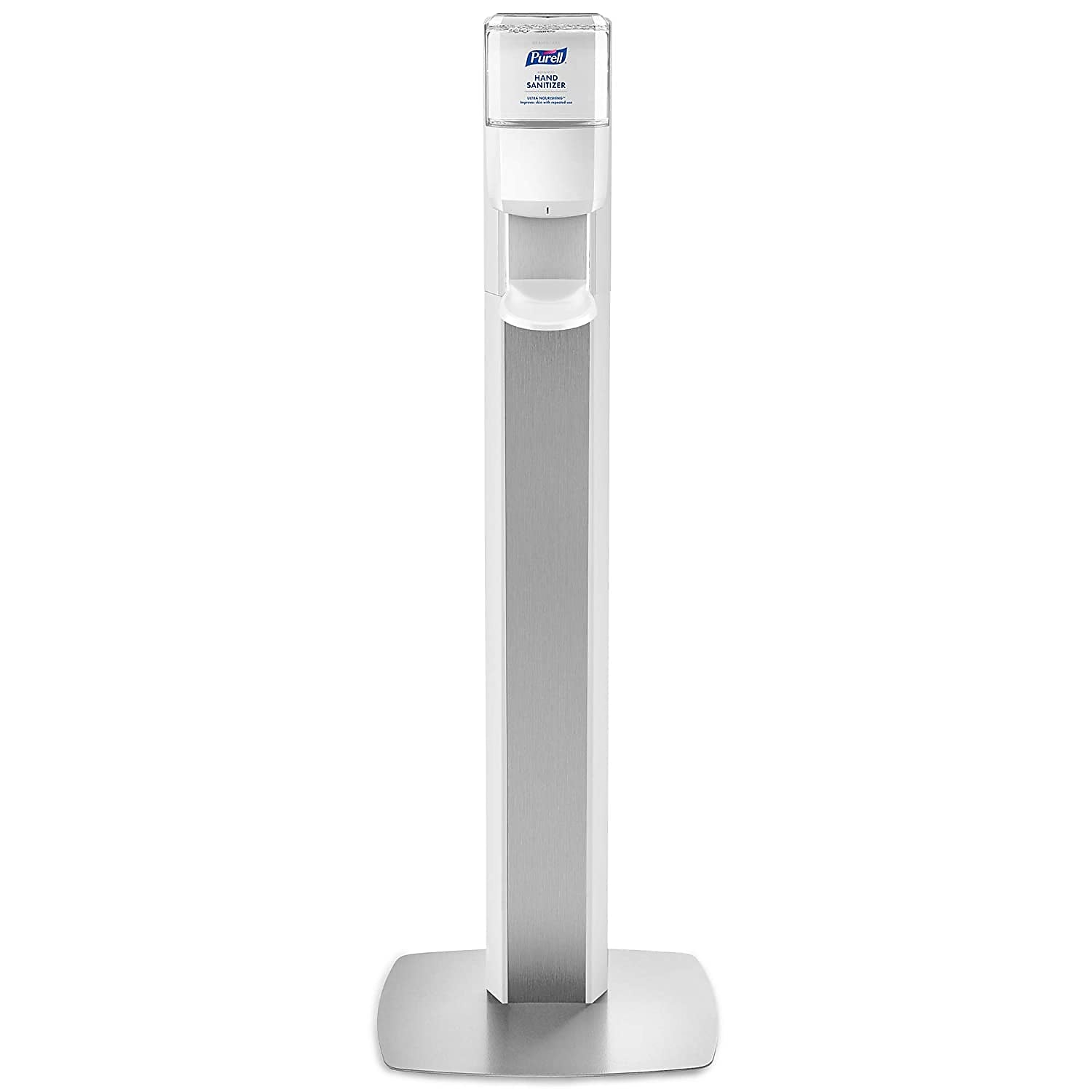 PURELL ES6 Automatic Floor Stand Hand Sanitizer Dispenser, Silver/White