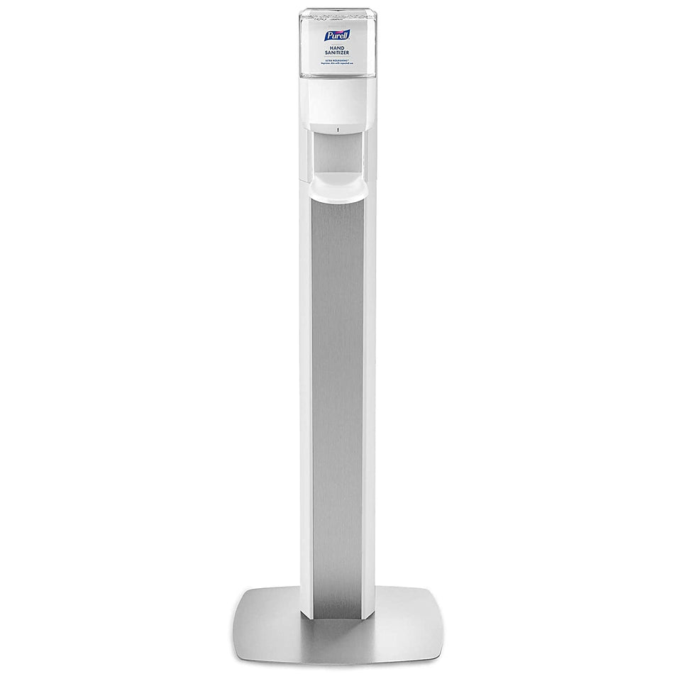 PURELL ES6 Automatic Floor Stand Hand Sanitizer Dispenser, Silver/White