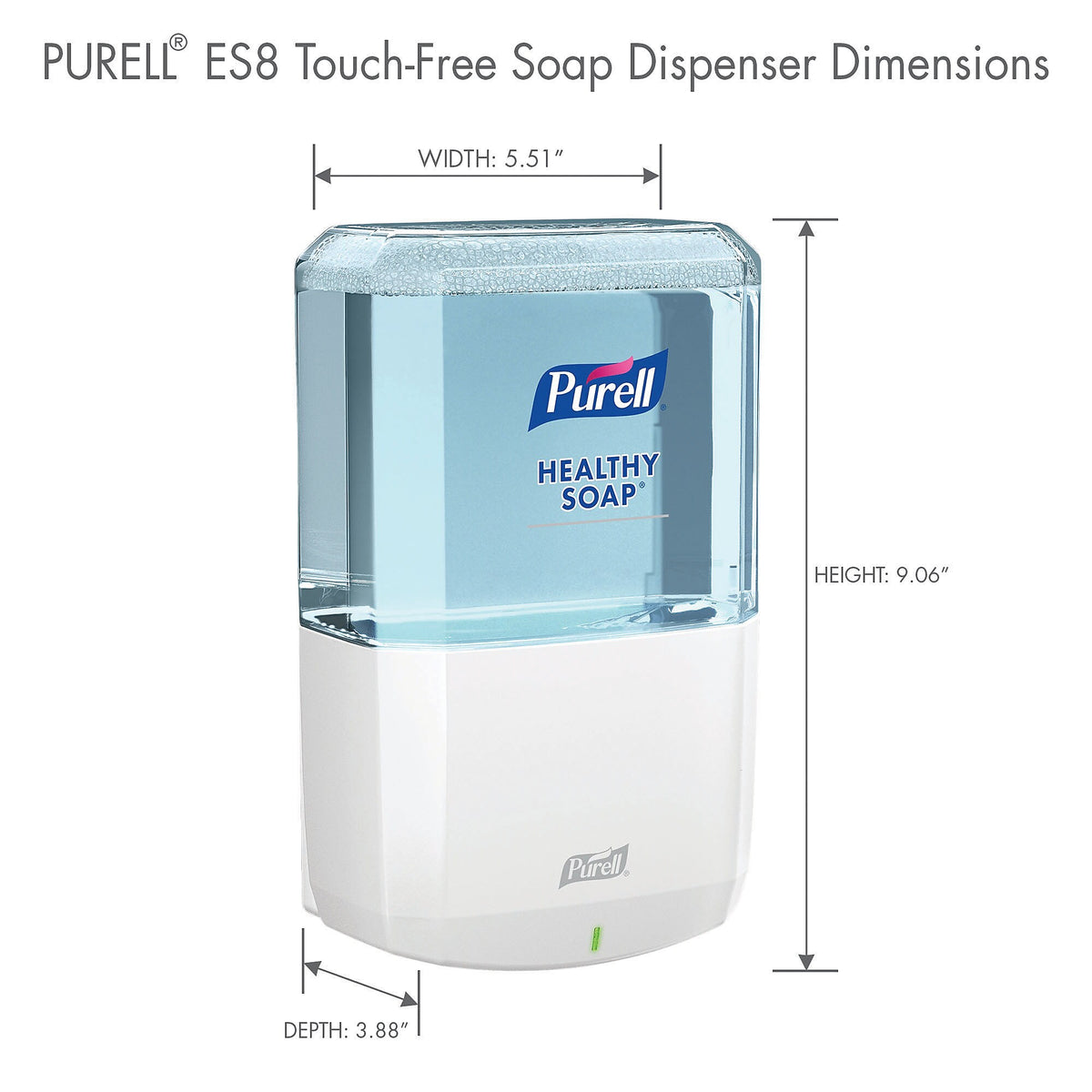 PURELL ES8 Automatic Wall Mounted Hand Soap Dispenser, White