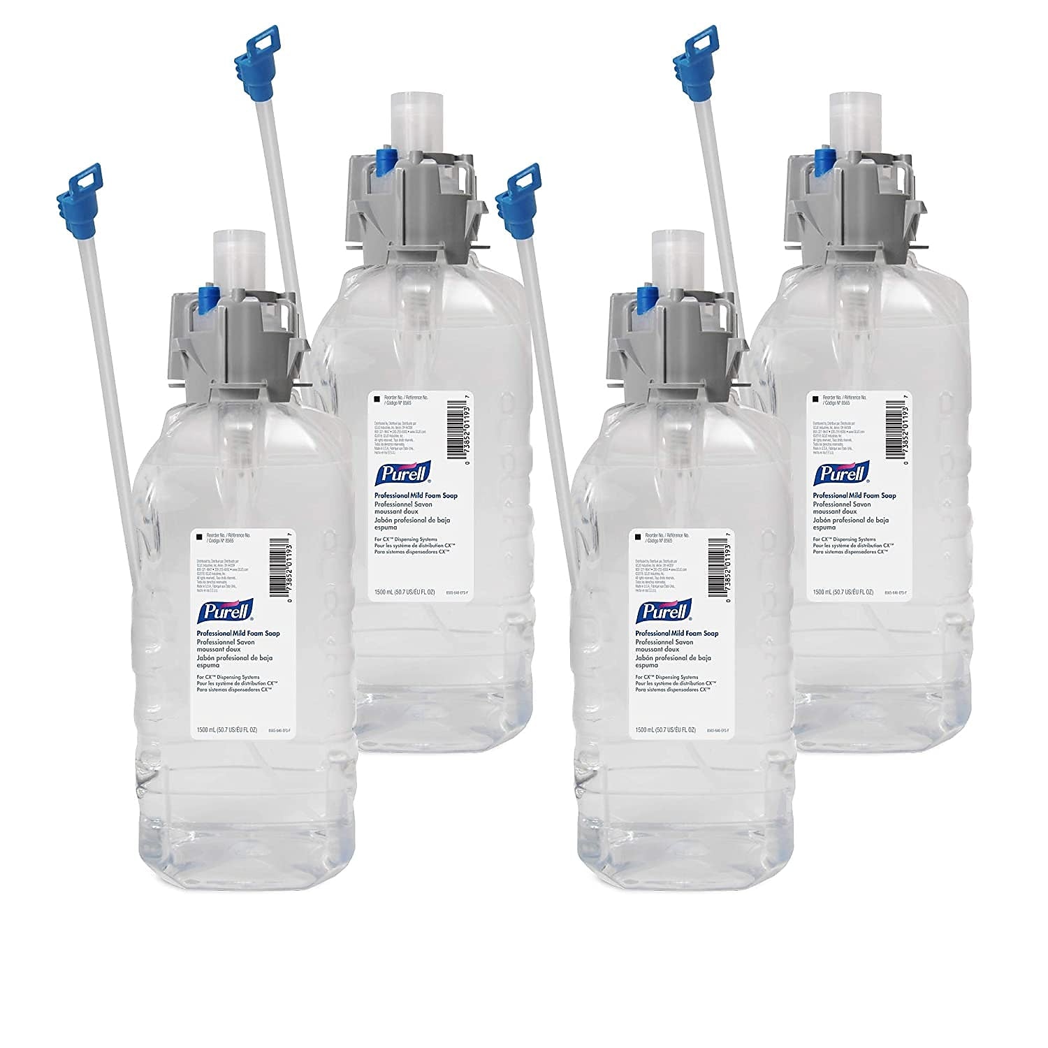 PURELL Foaming Hand Soap Refill for Dispenser, Fragrance Free Scent, 4/Carton