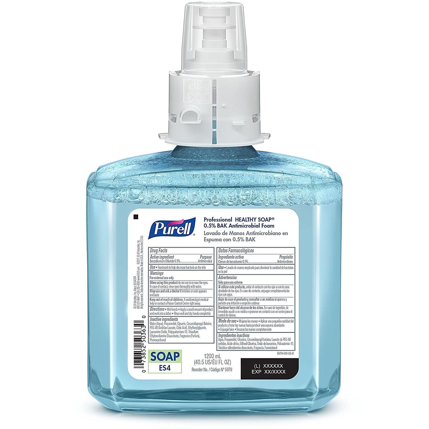 PURELL Foaming Hand Soap Refill for ES4 Dispenser, Fruity Floral Scent, 1200 ml, 2/Carton