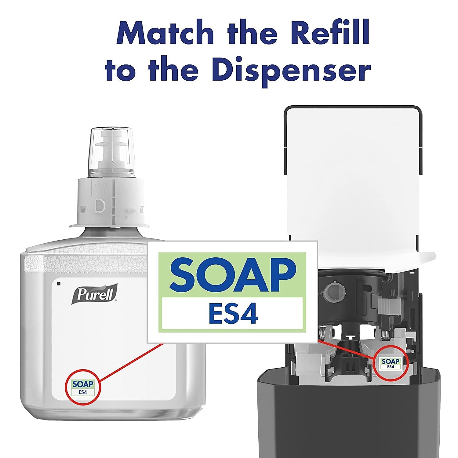 PURELL Foaming Hand Soap Refill for ES4 Dispenser, Fruity Floral Scent, 2/Carton