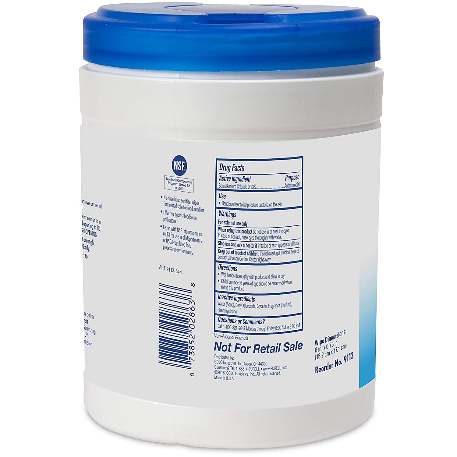 PURELL Hand Sanitizing Wipes, Fresh Citrus Scent, 270 Wipes/Pack
