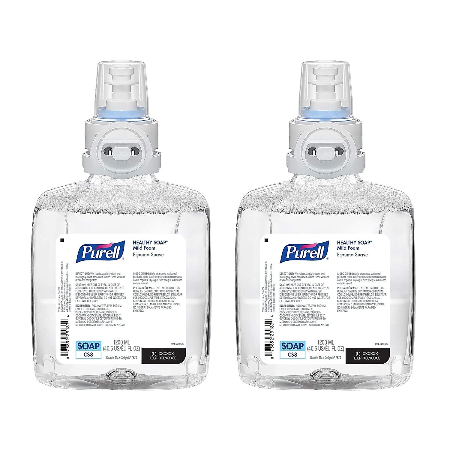 PURELL Healthy Soap Foaming Hand Soap Refill for CS CS8 Dispenser, 2/Carton