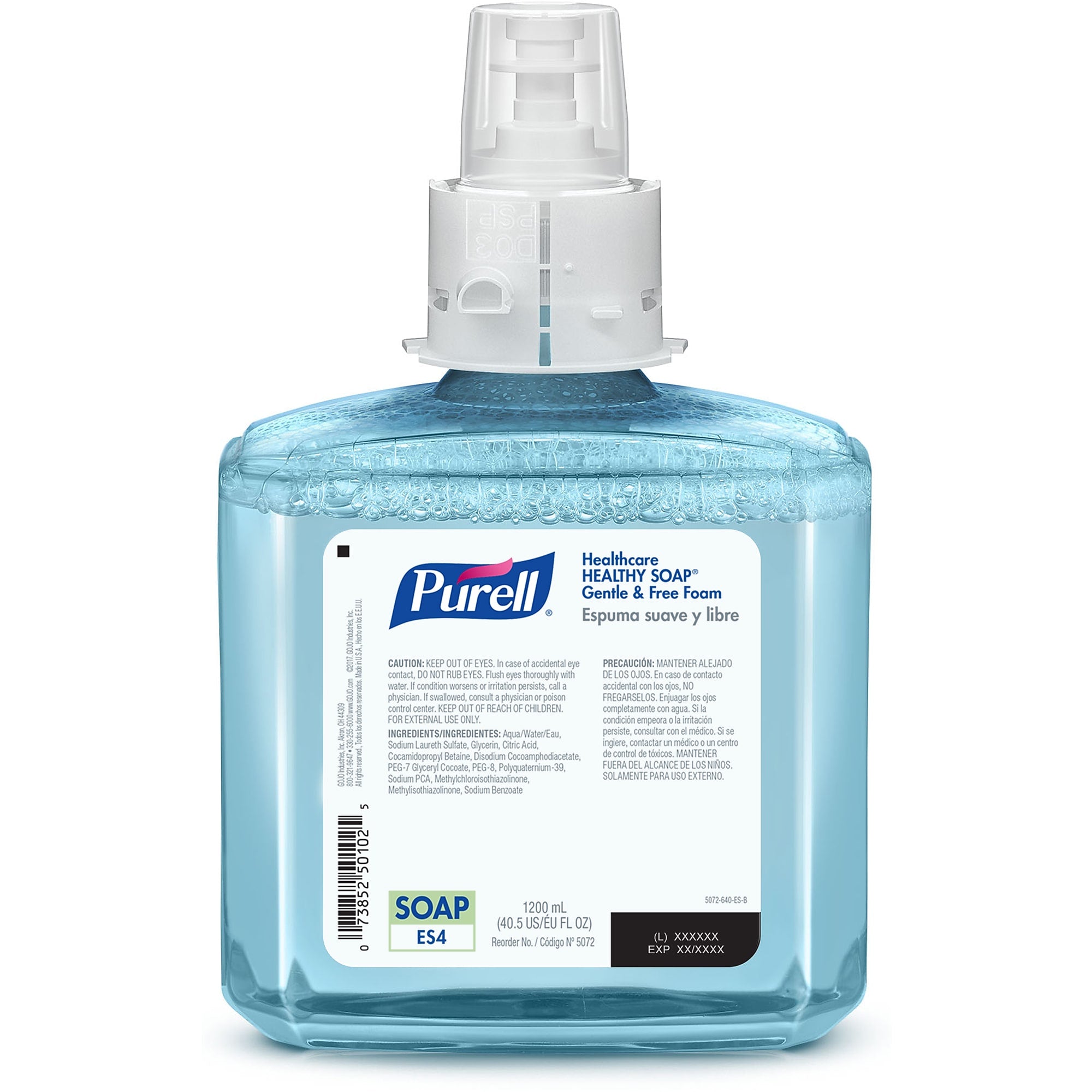 PURELL HEALTHY SOAP Foaming Hand Soap Refill for ES4 Dispenser, 1200 ml, 2/Carton