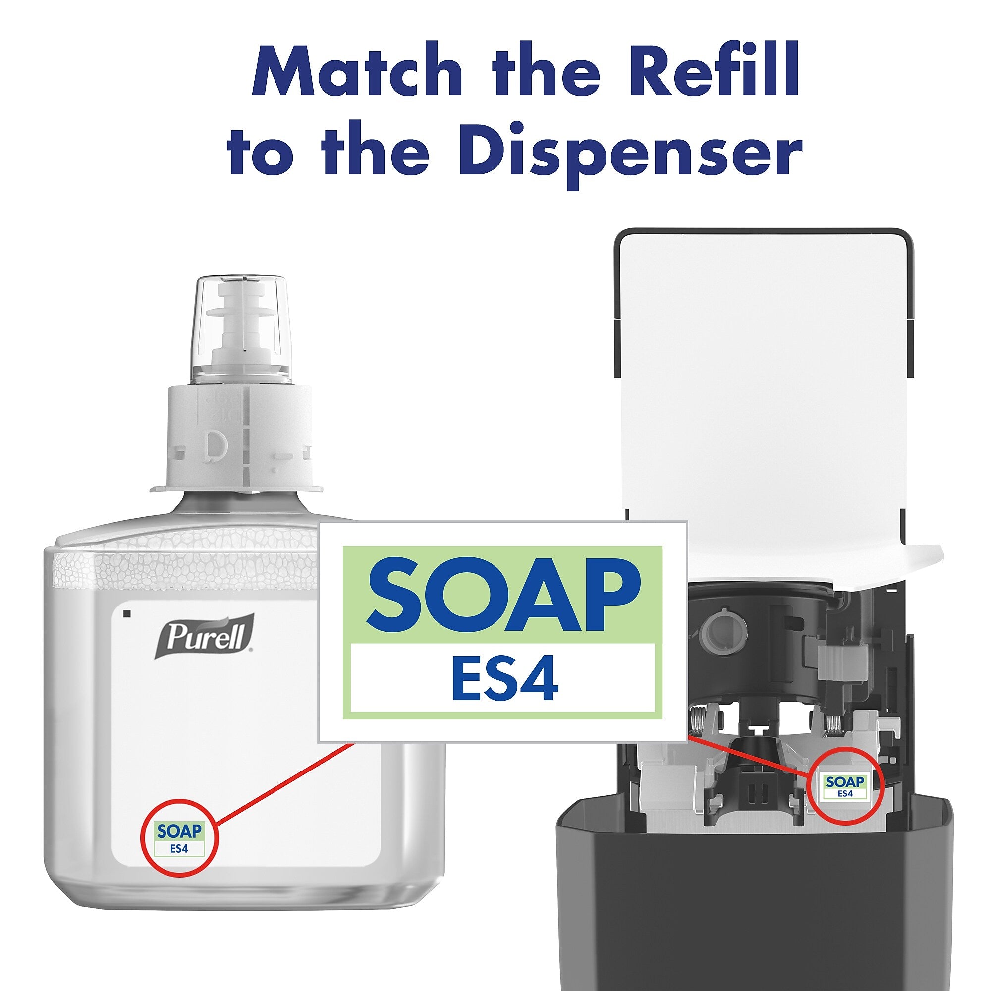 PURELL HEALTHY SOAP Foaming Hand Soap Refill for ES4 Dispenser, 2/Carton