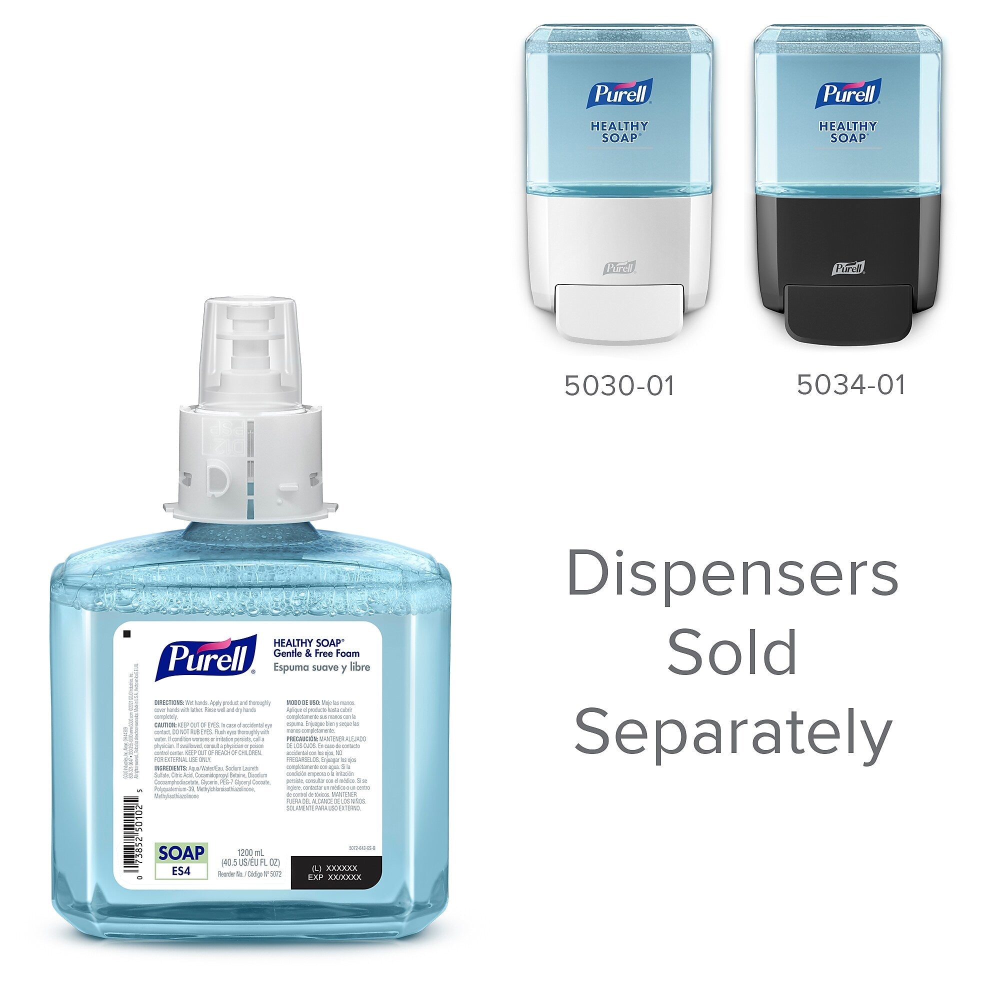 PURELL HEALTHY SOAP Foaming Hand Soap Refill for ES4 Dispenser, 2/Carton