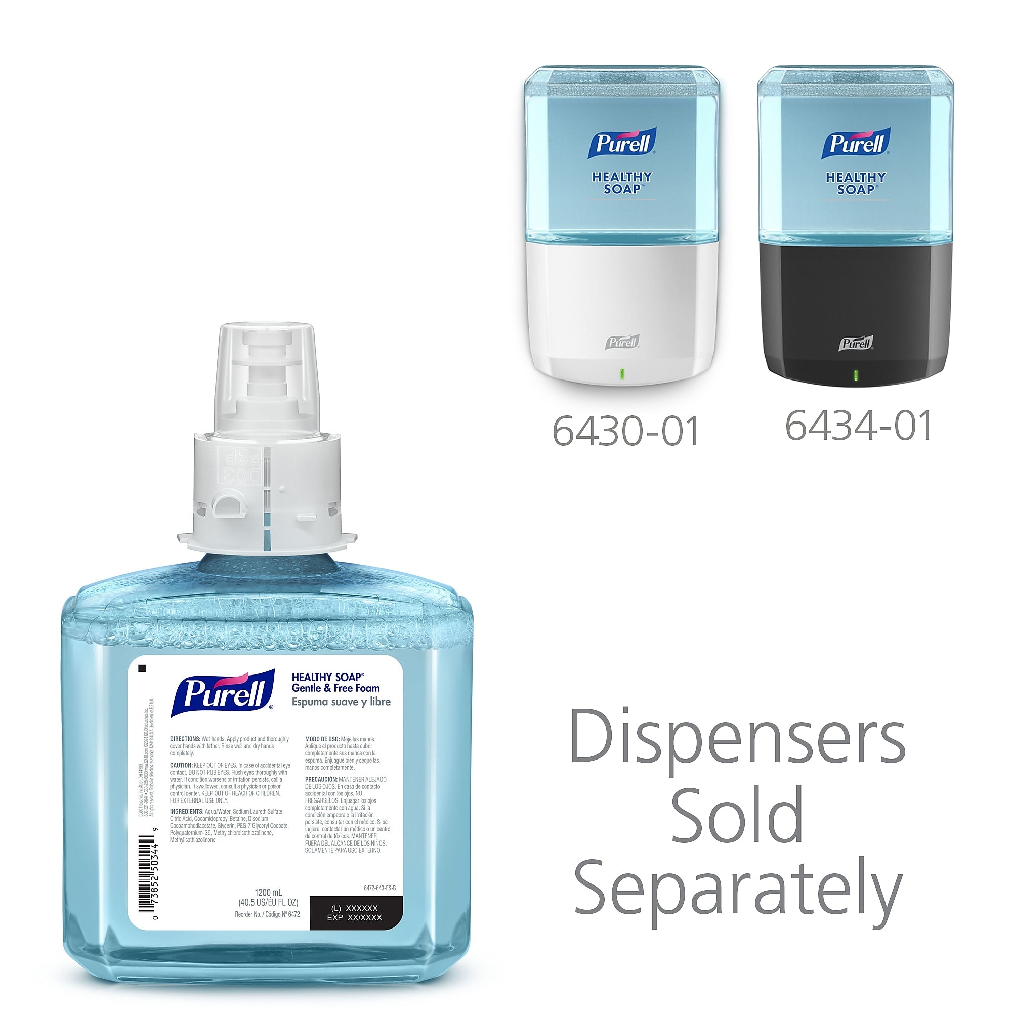 PURELL HEALTHY SOAP Foaming Hand Soap Refill for ES6 Dispenser, 2/Carton