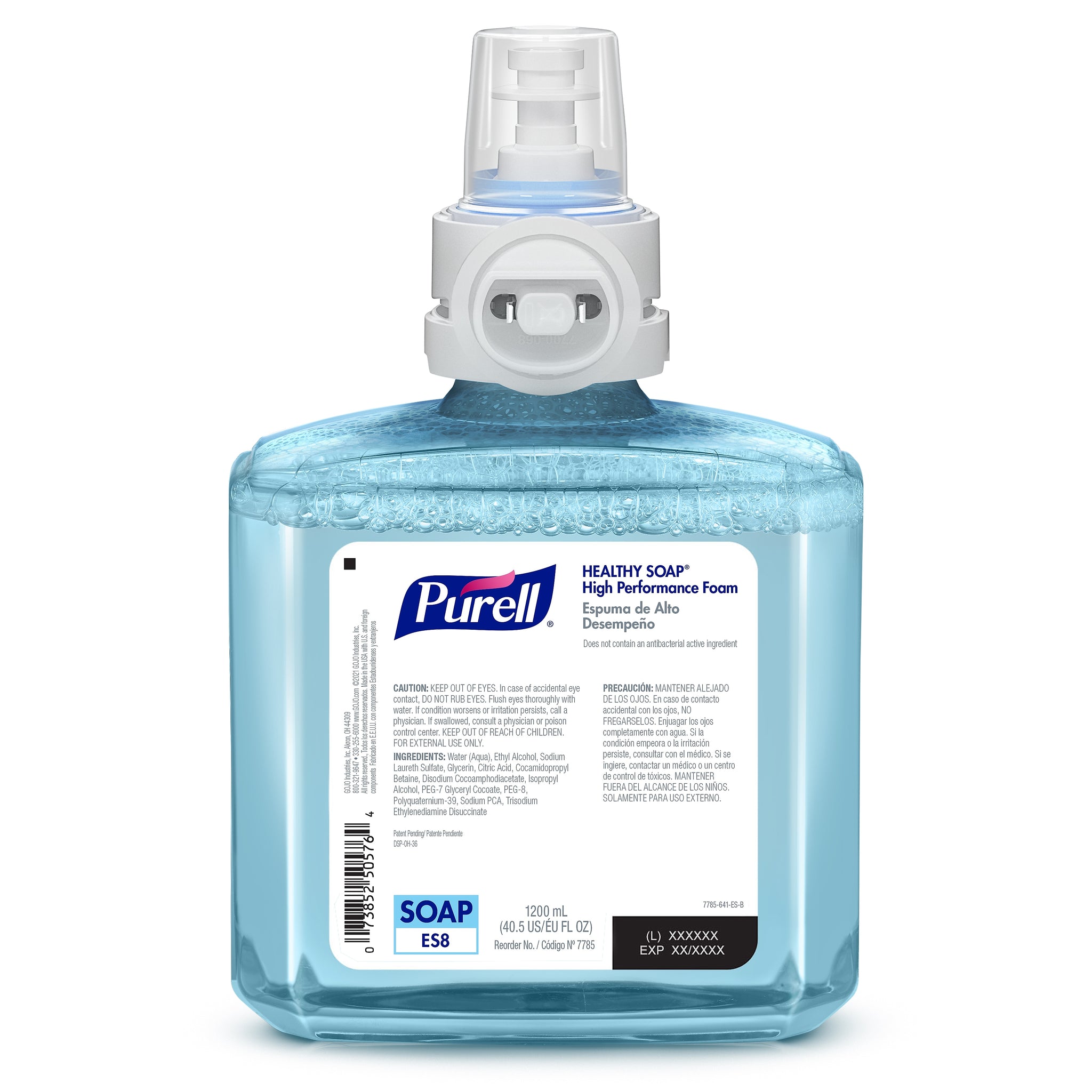 PURELL HEALTHY SOAP Foaming Hand Soap Refill for ES8 Dispenser, 1200 ml, 2/Carton