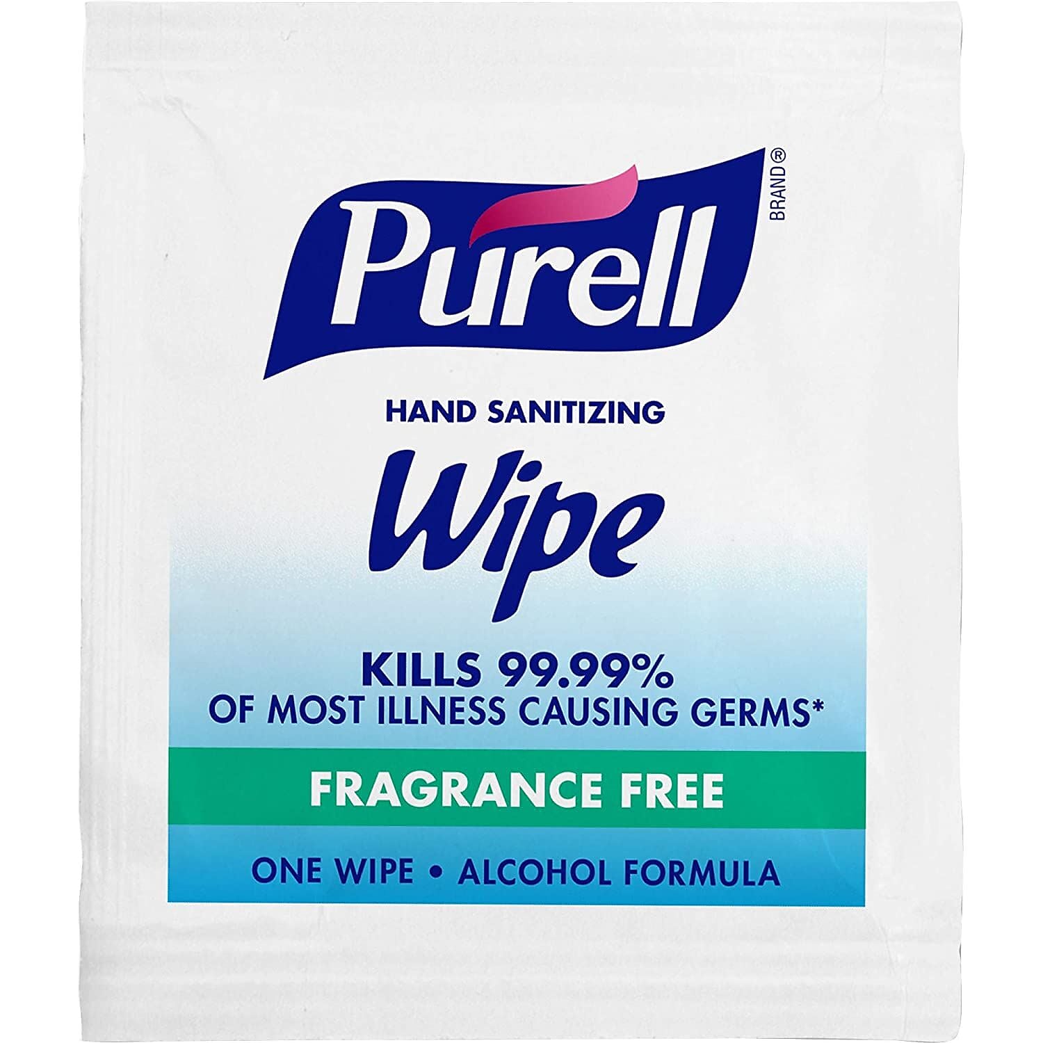 PURELL Individually Wrapped 70% Alcohol Sanitizing Hand Wipes, 1,000 Wipes/Carton