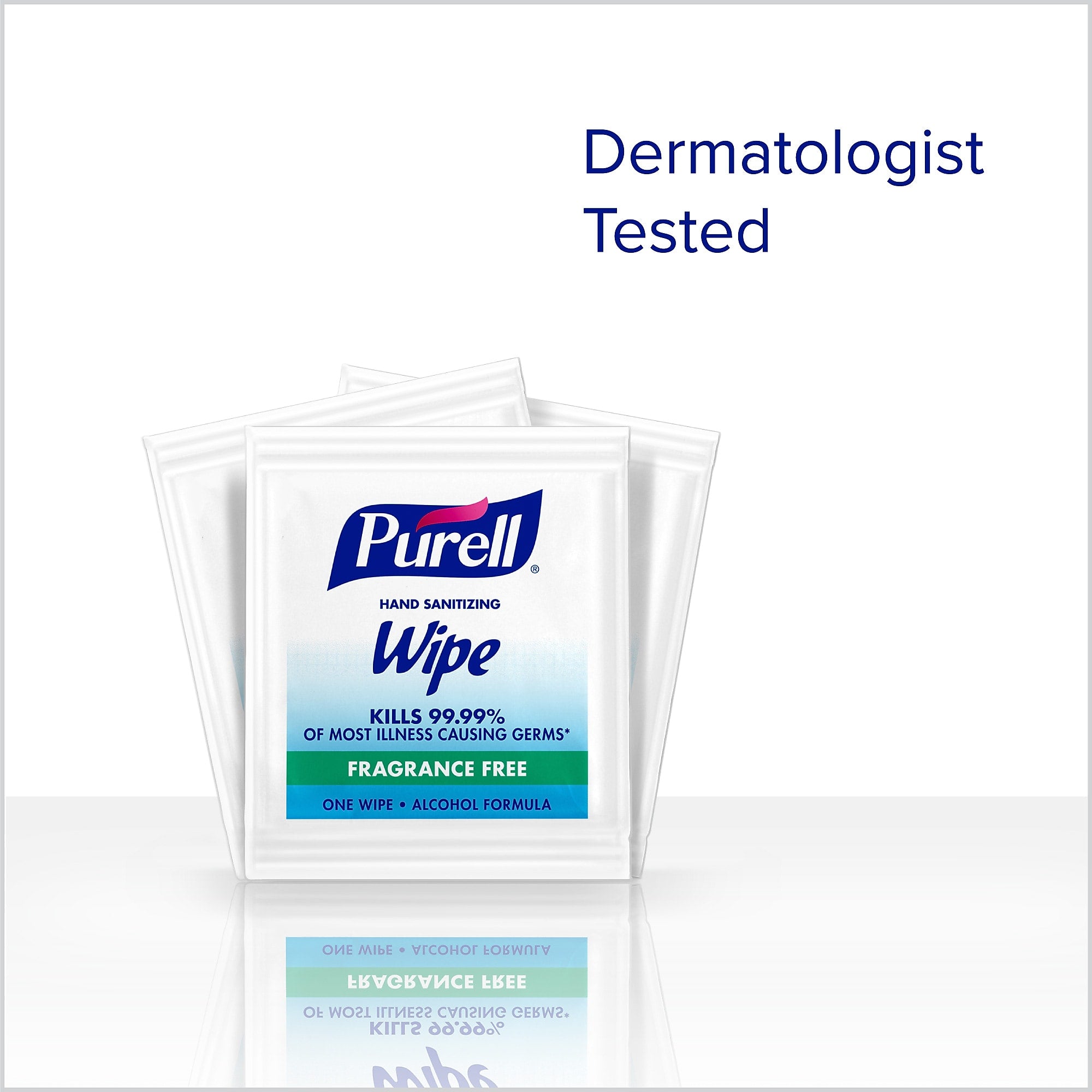 PURELL Individually Wrapped 70% Alcohol Sanitizing Hand Wipes, 1,000 Wipes/Carton
