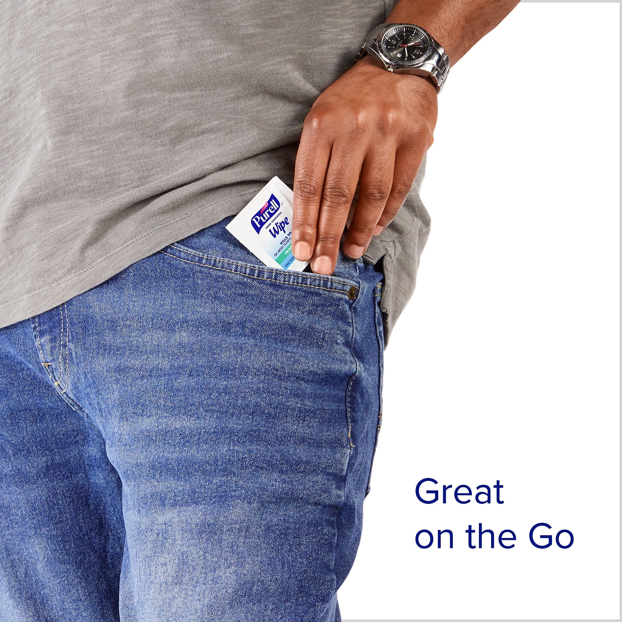 PURELL Individually Wrapped 70% Alcohol Sanitizing Hand Wipes, 1,000 Wipes/Carton