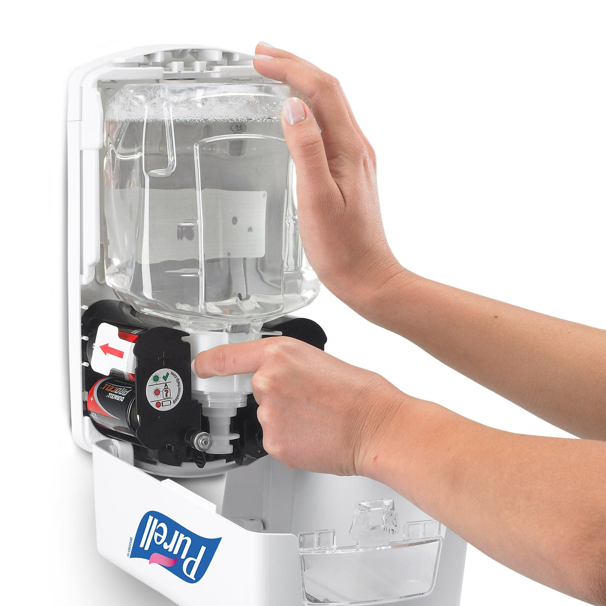 Purell LTX-12 Automatic Wall Mounted Hand Sanitizer Dispenser, White