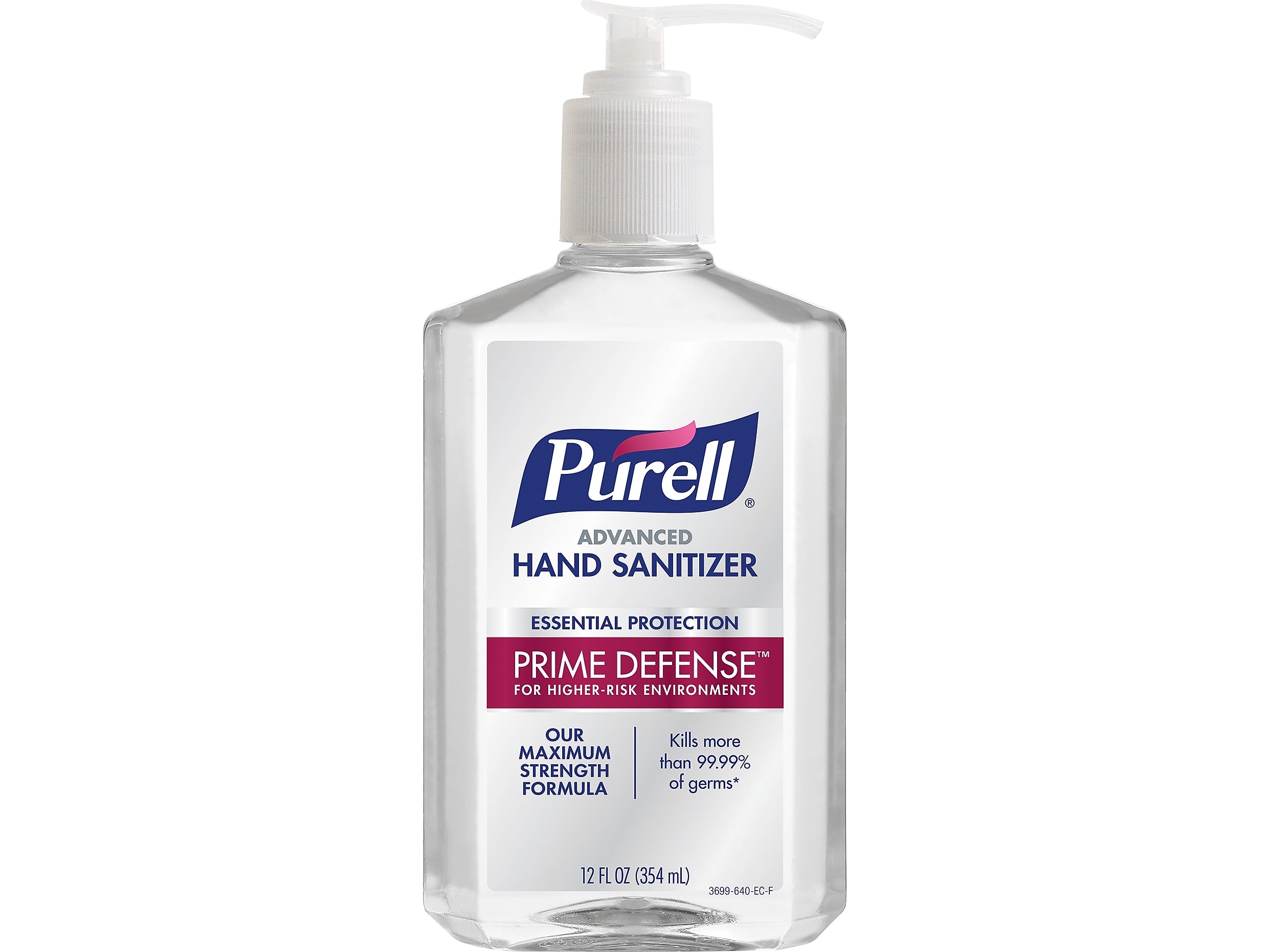PURELL Prime Defense Advanced 85% alcohol Gel Hand Sanitizer, 12 fl oz.