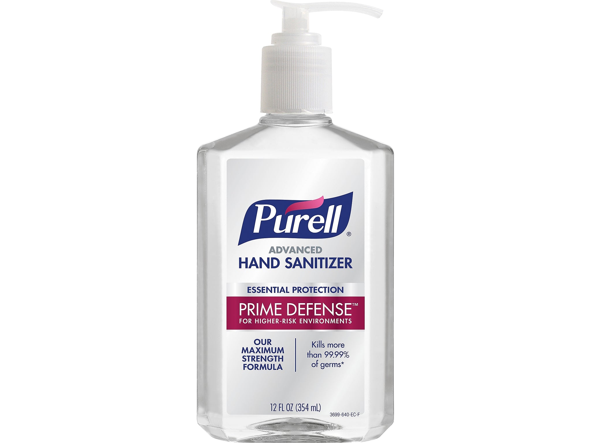 PURELL Prime Defense Advanced 85% alcohol Gel Hand Sanitizer, 12 fl oz.