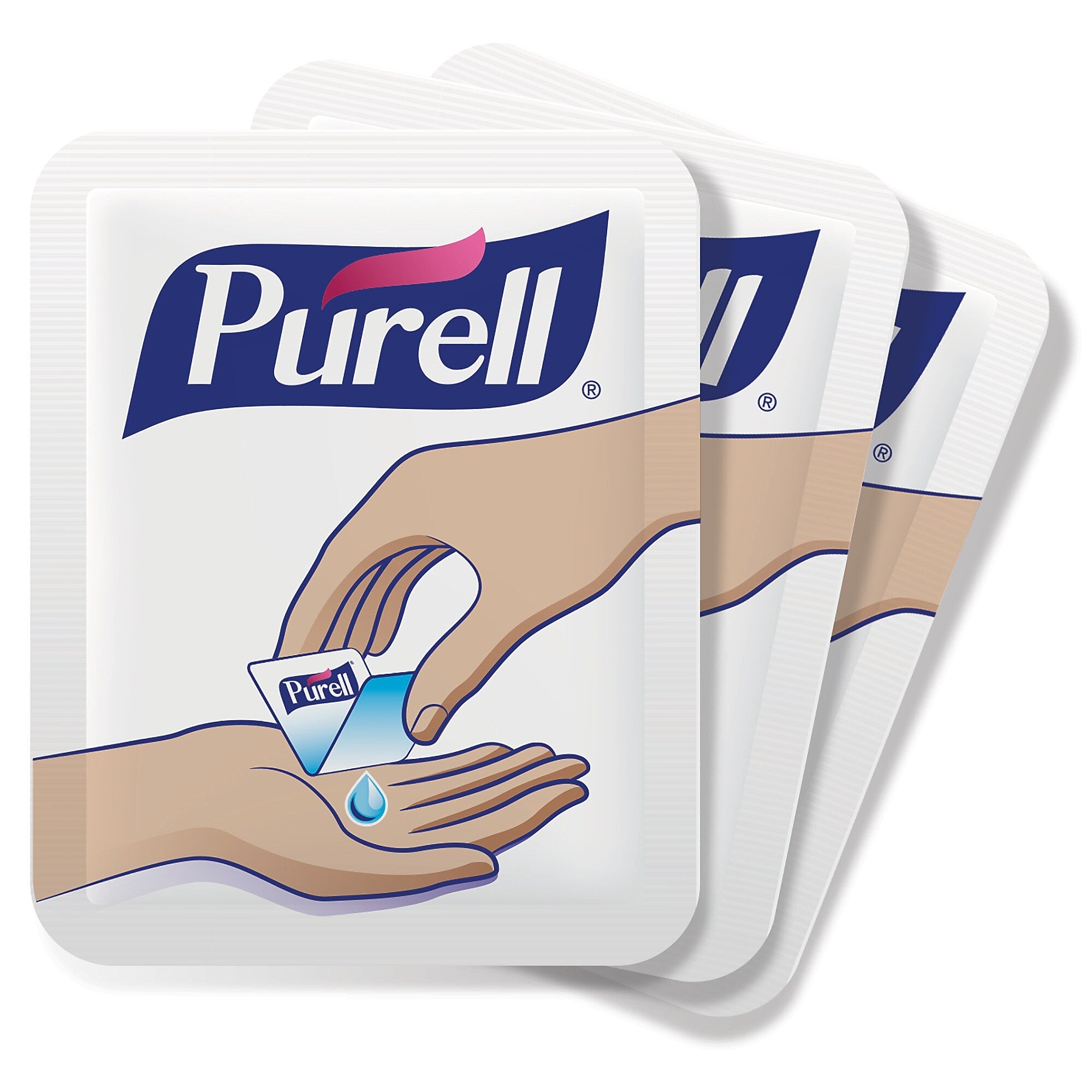 PURELL SINGLES 70% Alcohol Gel Hand Sanitizer, 2,000/Carton