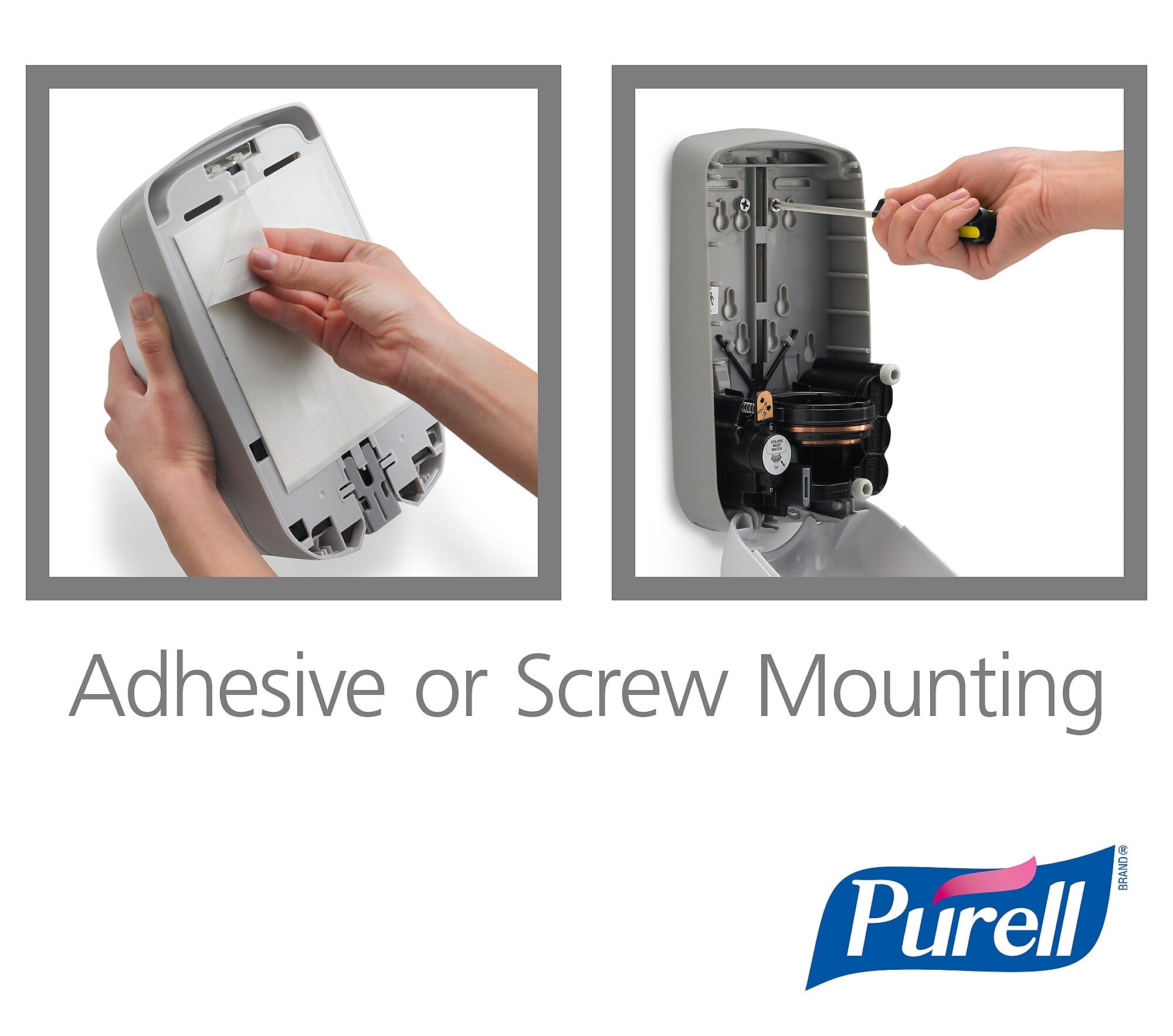 Purell TFX Automatic Wall Mounted Hand Sanitizer Dispenser, Dove Gray