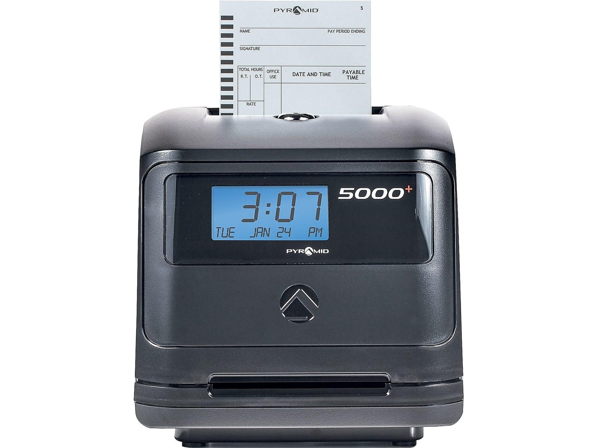 Pyramid Auto Calculating Punch Card Time Clock System, Black – Personal ...