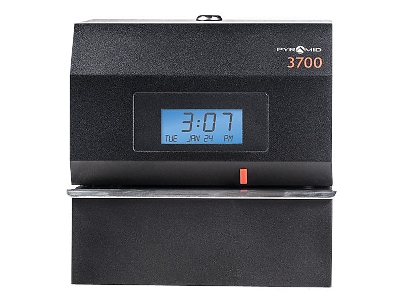 Pyramid Punch Card Time Clock System, Black