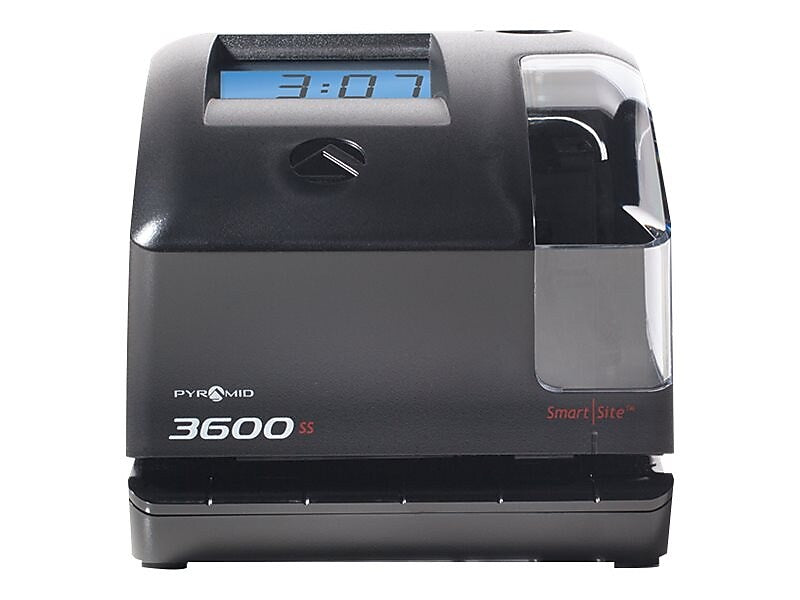 Pyramid Punch Card Time Clock System, Black