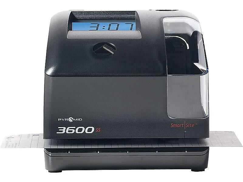 Pyramid Punch Card Time Clock System, Black