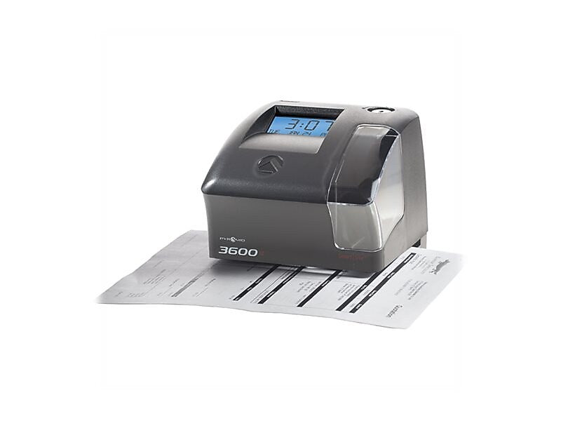 Pyramid Punch Card Time Clock System, Black