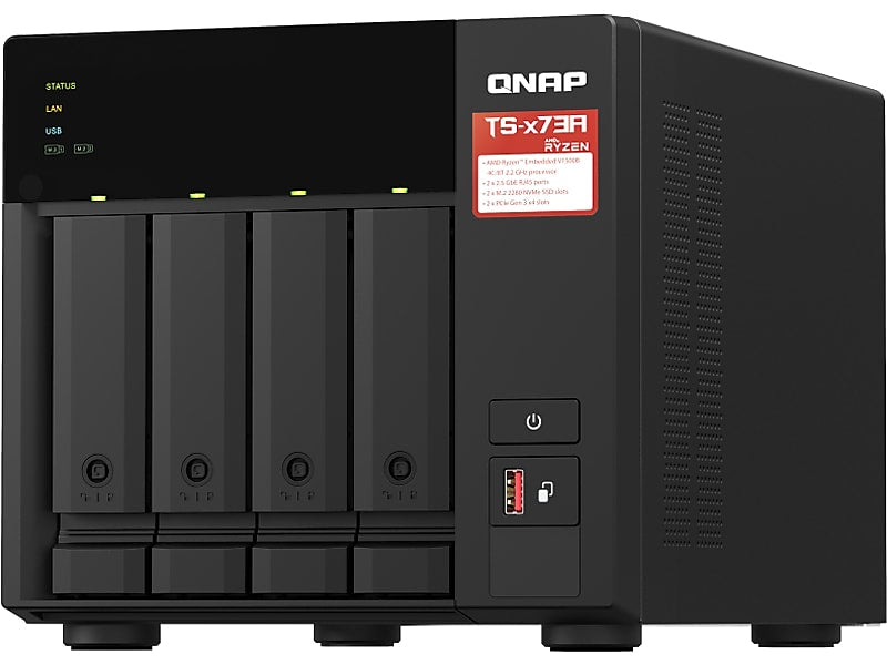 Qnap 4-Bay Diskless External NAS, Black