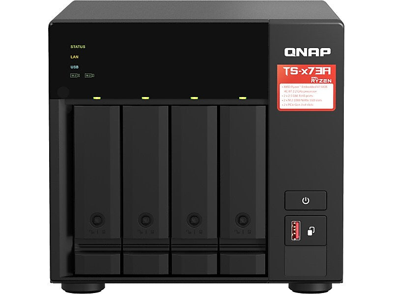 Qnap 4-Bay Diskless External NAS, Black