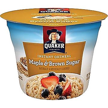 Quaker Maple Brown Sugar Oatmeal, 1.69 oz., 24/Carton